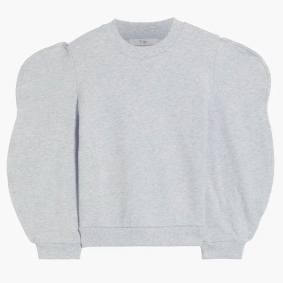Tibi scallop sleeve sweatshirt - Picture 1 of 2